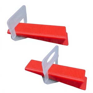 Red <b>Tile</b> Spacers White Clips for Edge Protection Self-Adhesive <b>Tile</b> <b>Leveling</b> System-Durable Construction Tool Ho Chi Minh City - Product Image 1