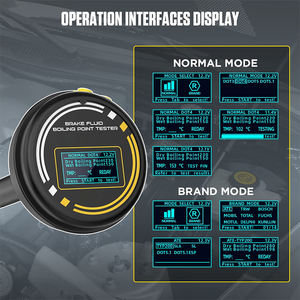 Alta precisão hidráulica fluido e óleo líquido umidade Analyzer DOT3 DOT4 DOT4 + DOT5 DOT5.1 <span class=keywords><strong>Boiling</strong></span> <span class=keywords><strong>Point</strong></span> <span class=keywords><strong>Tester</strong></span> para carros - Product Image 3