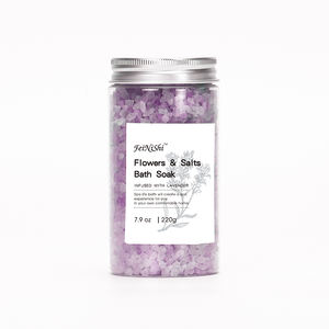 บรรจุภัณฑ์สีฟ้า Oem แช่สปาทะเลอินทรีย์ฉลากส่วนตัวเกลืออาบน้ำ - Product Image 3