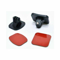 Logo/emballage personnalisés disponibles : Base de montage adhésive plate et incurvée pour casque, kit vélo pour GoPro Hero 13 12 Insta360 X4 DJI Action
