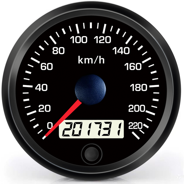 100mm 220kmh auto programmable10v-30v Speedometer