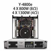 Amplificateur de puissance professionnel 4 canaux 2U 4000W DSP pour basses, idéal pour équipement audio de scène KTV et clubs