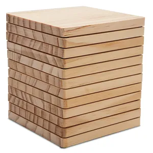 Hot Sales Unfinished Blank Wood Coasters for Diy Architectural Models Painting Wood Carving Wood
