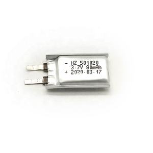 Литий-полимерная аккумуляторная батарея KC IEC62133 3,7 в 80 мАч UL1642 501020 - Product Image 2