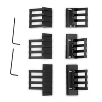 Supports de montage latéraux réglables en alliage d'aluminium à 45 degrés pour lunette de visée de 34 mm