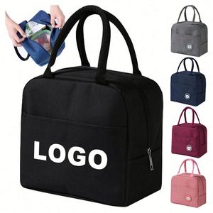 Cross-Border Custom Insulation Oxford Storage Large Capacity Women's Handbags Insulated Lunch <b>Bag</b> for Kids - Product Image 1