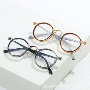 <span class=keywords><strong>Occhiali</strong></span> Retrò Vintage <span class=keywords><strong>con</strong></span> Montatura Solida Rotonda, <span class=keywords><strong>Lenti</strong></span> Anti Luce Blu, Montatura Completa Unisex, <span class=keywords><strong>con</strong></span> o Senza Prescrizione per Adulti - Product Image 3