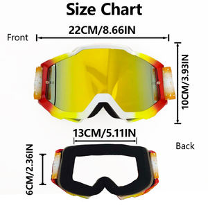 Gafas de Motocross, Gafas de Ciclismo <span class=keywords><strong>para</strong></span> Hombre y Mujer, Ligeras, Resistentes al Viento, Compatibles con Cascos <span class=keywords><strong>MTB</strong></span>, ATV, BMX - Product Image 3