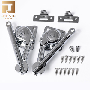 Jinnate Cabinet Lift Support Rod Hydraulic Gas Spring Zinc Alloy For <b>Wardrobe</b> Door <b>Hardware</b> Pair - Product Image 1