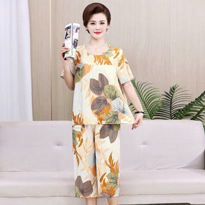 3.38 dollaro modello JRF006 indumenti da notte taglia XL-4XL abbigliamento da notte set di pigiami <span class=keywords><strong>in</strong></span> <span class=keywords><strong>cotone</strong></span> camicia da notte da <span class=keywords><strong>donna</strong></span> pigiami indumenti da notte con pantaloni - Product Image 6