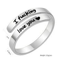 Personalisierter minimalistischer DIY-Ring mit Gravur für Damen und Herren, modischer offener Ring mit gravierten Buchstaben, Paar-Schmuck, Erinnerungsgeschenk