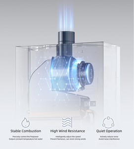 Treo tường không lạnh nước khí máy nước nóng cho sưởi ấm trung tâm nhà với bộ điều khiển cảm ứng - Product Image 3