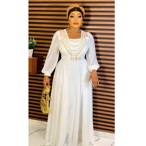 sachin and babi light blue dress 350-1 ALIZEE - chiffon dress with a binding - ECRU