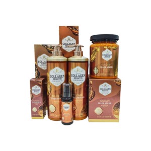 Colección Completa de Cuidado Capilar con Colágeno y Queratina <span class=keywords><strong>Eunomia</strong></span>, Repara el Cabello Seco y Dañado, Champú, Acondicionador, Mascarilla, Suero, Venta al por Mayor - Product Image 4