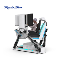 Renixsim, Máquina de Simulación de Carreras de Realidad Virtual con 3 Pantallas, Centro de Arcade, Simulador de Conducción Moza