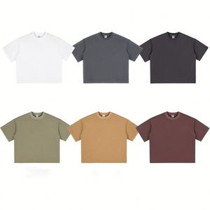 T-shirt court surdimensionné pour homme de haute qualité, 100 % coton 260 g/m², col rond uni, imprimé sérigraphié, écologique - Product Image 4