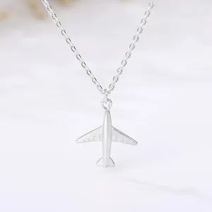 Stainless Steel Necklaces Plane Necklace For Women Men Fashion Gift Aircraft Chain Handmade DIY Jewelry Dropshipping