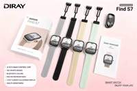 Reloj Inteligente DIRAY Fashion S7 1.95" con Llamadas Bluetooth, Deportivo para Exteriores, OEM ODM, Logotipo Personalizado, Más de 100 Modos, Resistente al Agua IP68