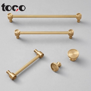 Poignée de meuble en laiton pur TOCO, poignée dissimulée pour armoire et <span class=keywords><strong>porte</strong></span>, pour <span class=keywords><strong>commode</strong></span> de cuisine et usage scolaire, pour tiroirs - Product Image 2