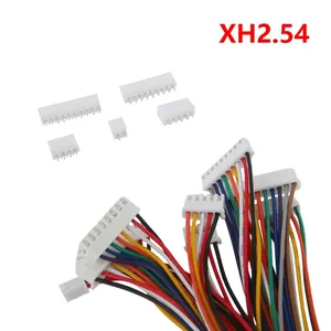 JST XH2.54 XH 2.54毫米电线电缆连接器2/3/4/5/6/7/8/9/10针间距公母插头插座20厘米电线长度26AWG