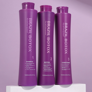 Traitement à la kératine pour cheveux Salon Brazil, formule lissante et de redressement intense, thérapie de réparation profonde pour les cheveux crépus - Product Image 4