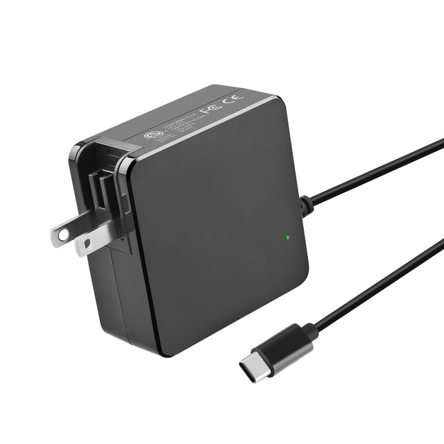 ETL FCC Foldable AC/DC Power Supply 24V 4A 3A 5A Type-C 96W Fast Charging GaN Wall Power Adapter Universal US EU UK AU Plug