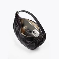 Sac fourre-tout décontracté de luxe pour femme, design de niche, en cuir véritable, fermeture éclair durable, polyvalent pour femme