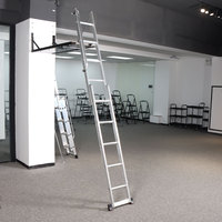 Échelle de grenier rétractable légère pour la sécurité domestique, escalier de grenier en aluminium, échelle pliante extensible avec main courante