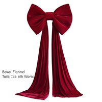 Grandes décorations florales en velours rouge H247, utilisées pour les mariages, la Saint-Valentin et les vitrines de fiançailles