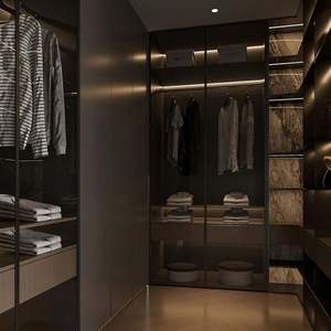 Muebles de Madera Personalizados para Mansiones de Lujo Italianas, Mueble de TV para Toda la Casa, Decoración de Armario para Sala de Estar, Diseño Gráfico para Villa - Product Image 5