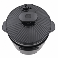 Cuisinière électrique à pression multifonctionnelle 6L 1000W en acier inoxydable avec écran numérique intelligent 15-en-1