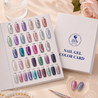 Livre de nuancier professionnel de gel à ongles grande capacité, 120 couleurs, livre d'échantillons de vernis à ongles pour salon