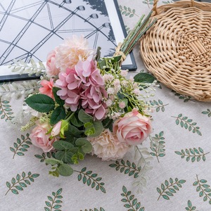CallaFloral Ramo de Rosas Artificiales de Tela Plástica Tejida para Decoración de Bodas y Hogar CF01490A - Product Image 3