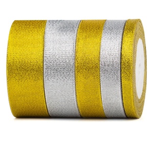 Wholesale Custom Logo Printing 100% Polyester Metallic Design <b>Ribbon</b> for Wedding Birthday <b>Gifts</b> <b>Gift</b> Packaging - Product Image 3