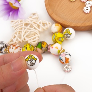 Precio de fábrica Cadena de chupete para recién nacido con forma de mamá, cuentas de silicona de personajes de dibujos animados de lucha libre para bolígrafos con cuentas - Product Image 4
