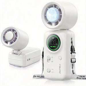 Ventilateur de poche pliable portable haute vitesse rechargeable 2400 mAh pour l'été, idéal pour le bureau - Vente en gros usine - Product Image 1