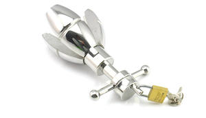 ปลั๊กทวารหนักอะลูมิเนียม,ลูกปัดเสียบทวารหนักแบบหนักพร้อมล็อกและตูดขยายได้ - Product Image 4