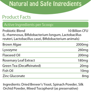 Poudre dentaire pour chiens OEM/ODM à succès avec mélange de plantes naturelles et probiotiques pour une haleine fraîche, l'élimination du tartre et de la plaque dentaire - Product Image 2