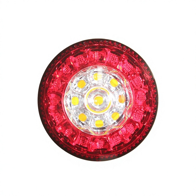 ECE CCC Approved 80mm Round LED Combination Light KS18-046AR 12V IP65