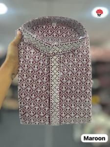 ผ้าเรยอนหนามีสไตล์พร้อมชุดทำงาน chikankari ชุดทางการสำหรับงานเฉลิมฉลองงานแต่งงานและเทศกาลดิวาลี - Product Image 4