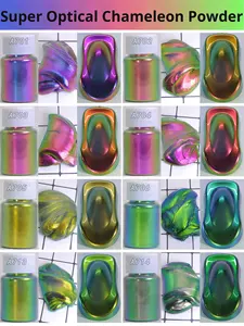 Poudre de Pigment Super Caméléon pour Voiture, Pigment Optique à Changement de Couleur, Peinture Automobile, Boue Cristalline, Époxy, Nail Art, Bricolage et Artisanat - Product Image 6