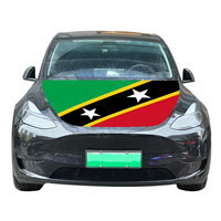 Vente en gros 120x150cm Saint_Kitts_and_Nevis Pennant Style Housse de capot de voiture Housse de capot moteur résistante à l'usure et durable