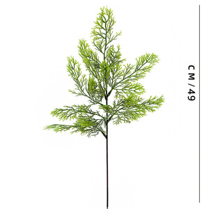 Ramas de pino artificiales fáciles de conseguir con bayas rojas y conos, decoraciones navideñas para uso en interiores y exteriores, juego de 8 piezas. - Product Image 2