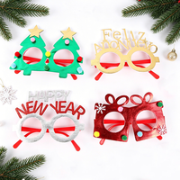 Lunettes de Nouvel An sans verres, monture festive, idéales pour le compte à rebours du réveillon du Nouvel An, les spectacles scolaires et les sacs cadeaux pour enfants