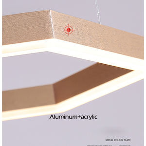 โคมไฟระย้าโคมไฟระย้าหรูหราสีน้ำตาลทองโคมระย้าหกเหลี่ยม - Product Image 6