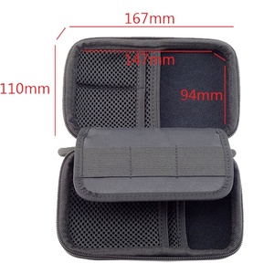 Tragbarer kleber schwarz eva reiß verschluss kleines gehäuse für festplatten 2,5 wd externes festplatten gehäuse - Product Image 3