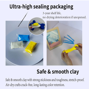Kit de loisirs créatifs pour enfants : cadre <span class=keywords><strong>photo</strong></span> en argile à modeler DIY avec animaux marins sous-marins - Product Image 3