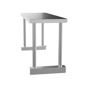 Scaffale di stoccaggio a doppio strato dell'acciaio inossidabile per il <span class=keywords><strong>banco</strong></span> <span class=keywords><strong>da</strong></span> <span class=keywords><strong>lavoro</strong></span> della <span class=keywords><strong>cucina</strong></span> o l'<span class=keywords><strong>isola</strong></span> impilata scaffali per uso dell'hotel & ristorante - Product Image 3