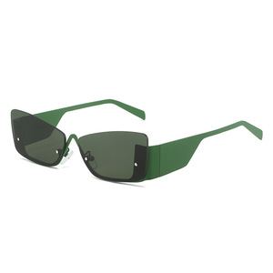 YTSXY9364 Custom Logo Metal Cat Eye occhiali da sole UV400 Unisex Runaway Y2K tonalità occhiali in lega per uomo e <span class=keywords><strong>donna</strong></span> - Product Image 6