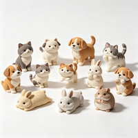 Mini Figuras de Acción de Animales de Resina, Diseño Novedoso, Juguetes de Plástico para Niños